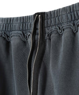 Curved Zip Sweat Pants-OPEN YY-Forget-me-nots Online Store