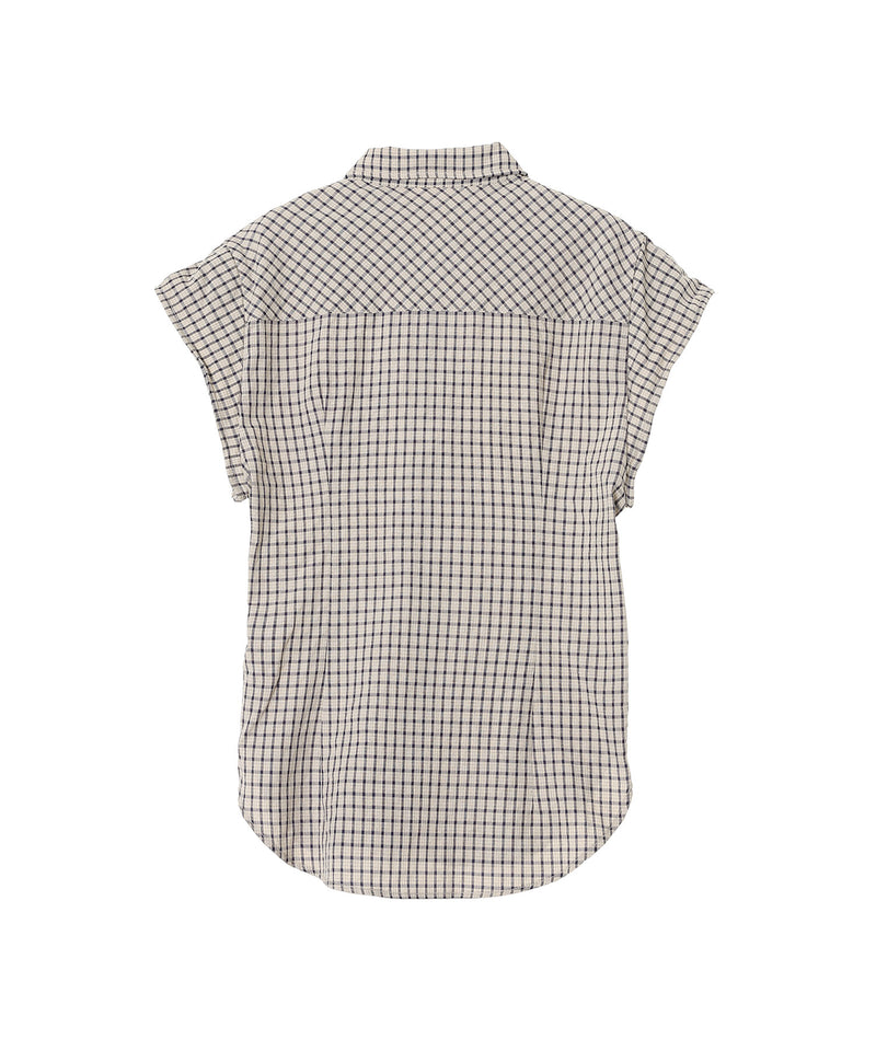 Color Block Wire Shirt｜オープンワイワイ(OPEN YY)｜Forget-me-nots