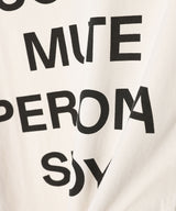 Yy Dot Typo Tee-OPEN YY-Forget-me-nots Online Store