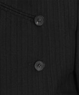 Stripe Double-Breasted Blazer-OPEN YY-Forget-me-nots Online Store