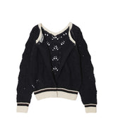 Open Back Pointelle Knit-OPEN YY-Forget-me-nots Online Store