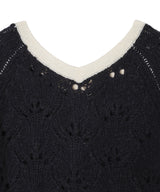 Open Back Pointelle Knit-OPEN YY-Forget-me-nots Online Store