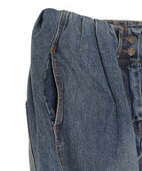 Full Gather Jeans-OPEN YY-Forget-me-nots Online Store
