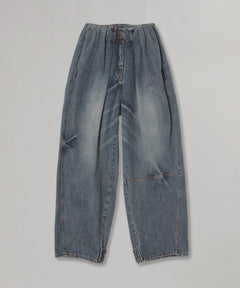 Full Gather Jeans-OPEN YY-Forget-me-nots Online Store