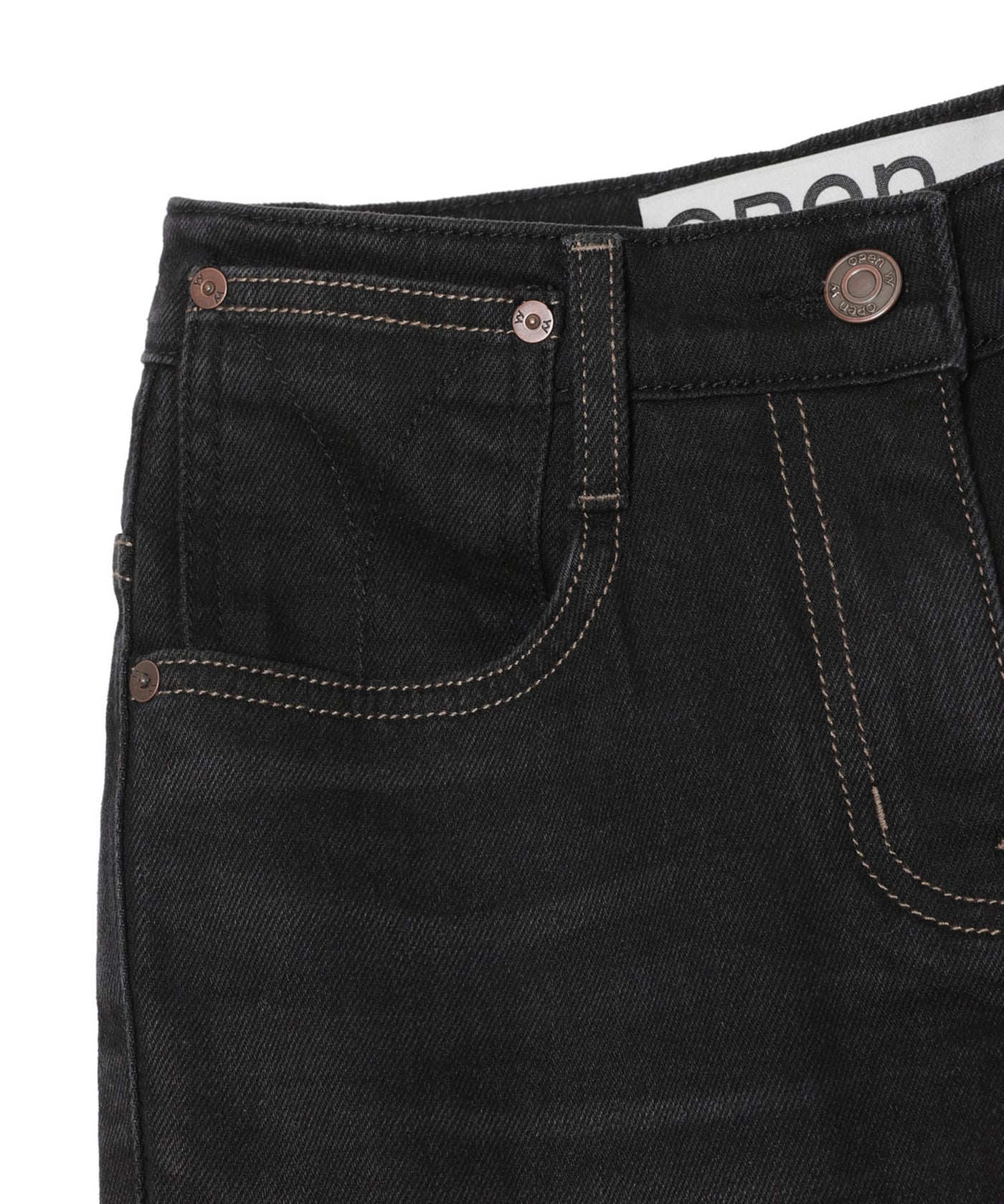Color Block Bootcut Jeans｜オープンワイワイ(OPEN YY)｜Forget-me