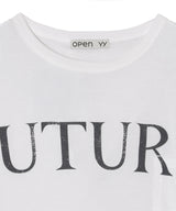Typography Sheer Top