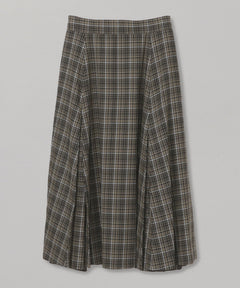 ＜Archive Sale＞Viscorse Tweed Flare Box Pleats Skirt-beautiful people-Forget-me-nots Online Store