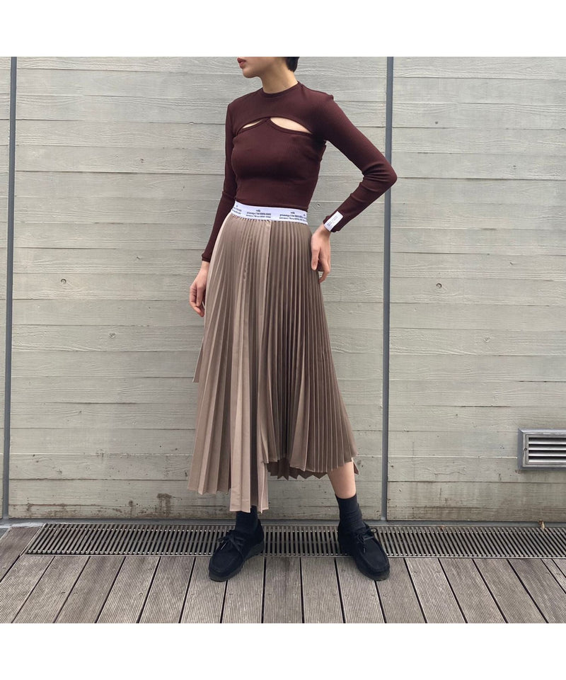 ＜Archive Sale＞Strap Jersey Top With Sleeves-rokh-Forget-me-nots Online Store