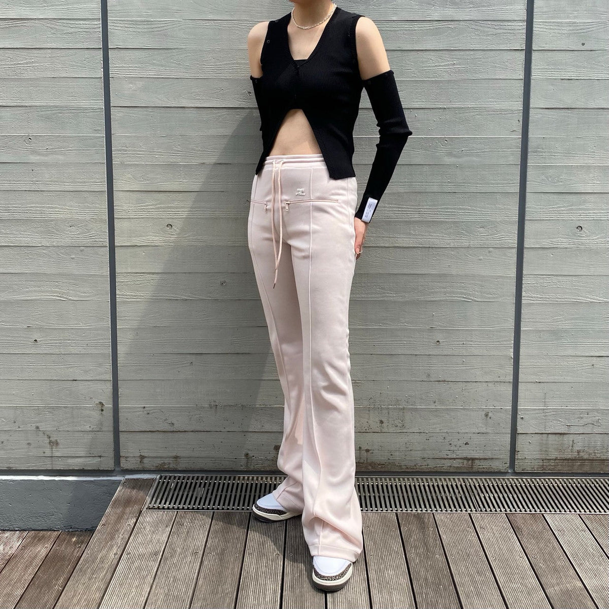 Cut Out Cardigan And Bra Top Set｜ロック(rokh)｜Forget-me-nots