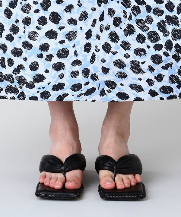 ＜Sale＞Anais Raven Black Pathed Nappa Sandals-MIISTA-Forget-me-nots Online Store