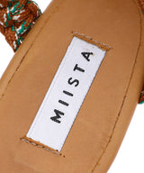 ＜Sale＞Sundray Burnt Amber & Monte Carlo Green Sandals-MIISTA-Forget-me-nots Online Store