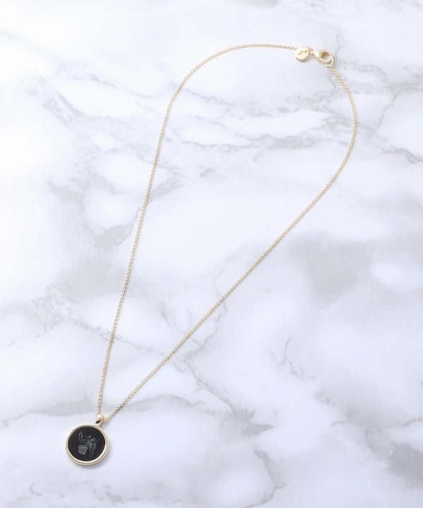 Eros Onyx Pendant S Gold 18 Inches-TOM WOOD-Forget-me-nots Online Store