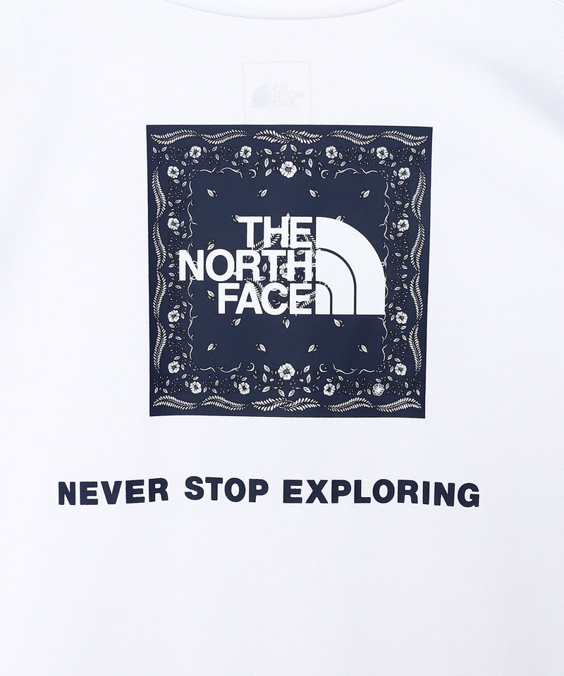 【L】S/S Bandana Square Logo Tee-THE NORTH FACE-Forget-me-nots Online Store