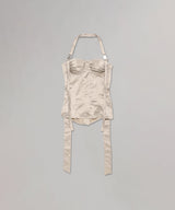 ＜40%Off＞Halterneck Corset W/Belt-rokh-Forget-me-nots Online Store