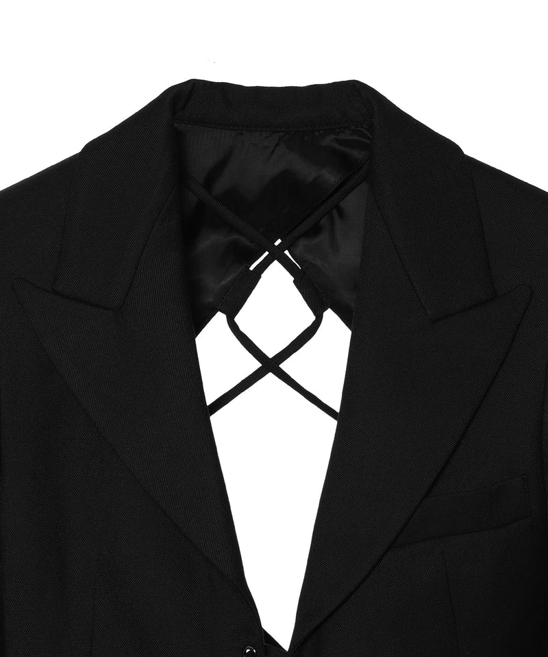＜40%Off＞Laced Open Back Tailored Blazer-rokh-Forget-me-nots Online Store