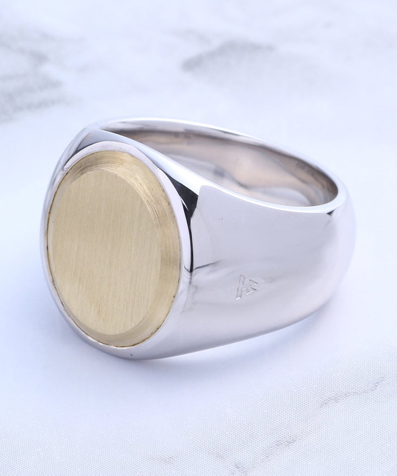 TOMWOOD Oval Gold top ring