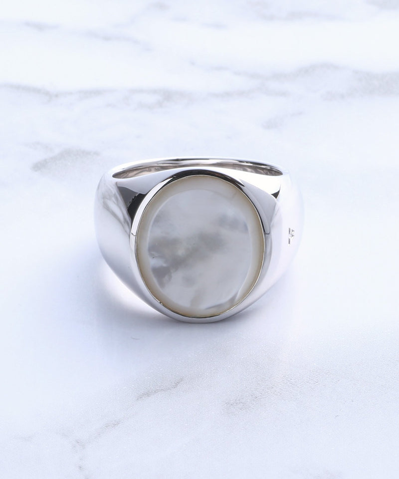 TOM WOOD Oval Silver Ring 60メンズ
