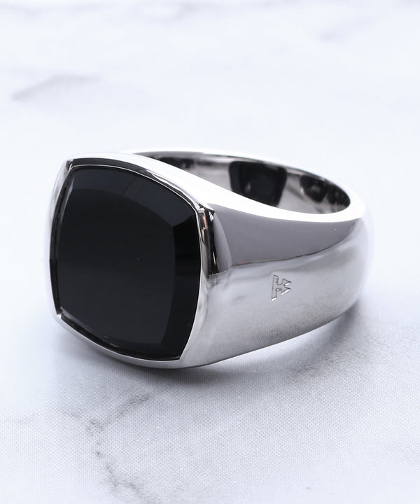 Shelby Ring Polished Black Onyx-TOM WOOD-Forget-me-nots Online Store