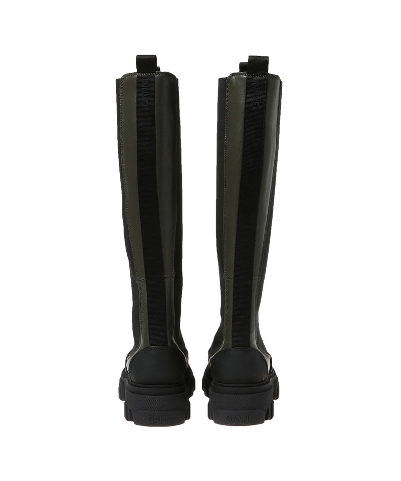 Calf Leather Long Boots-GANNI-Forget-me-nots Online Store