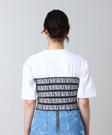＜Sale＞Meandros Logo Elastic Top-Aries-Forget-me-nots Online Store