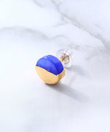 Ukishima Blue Agate Earrings-PREEK-Forget-me-nots Online Store
