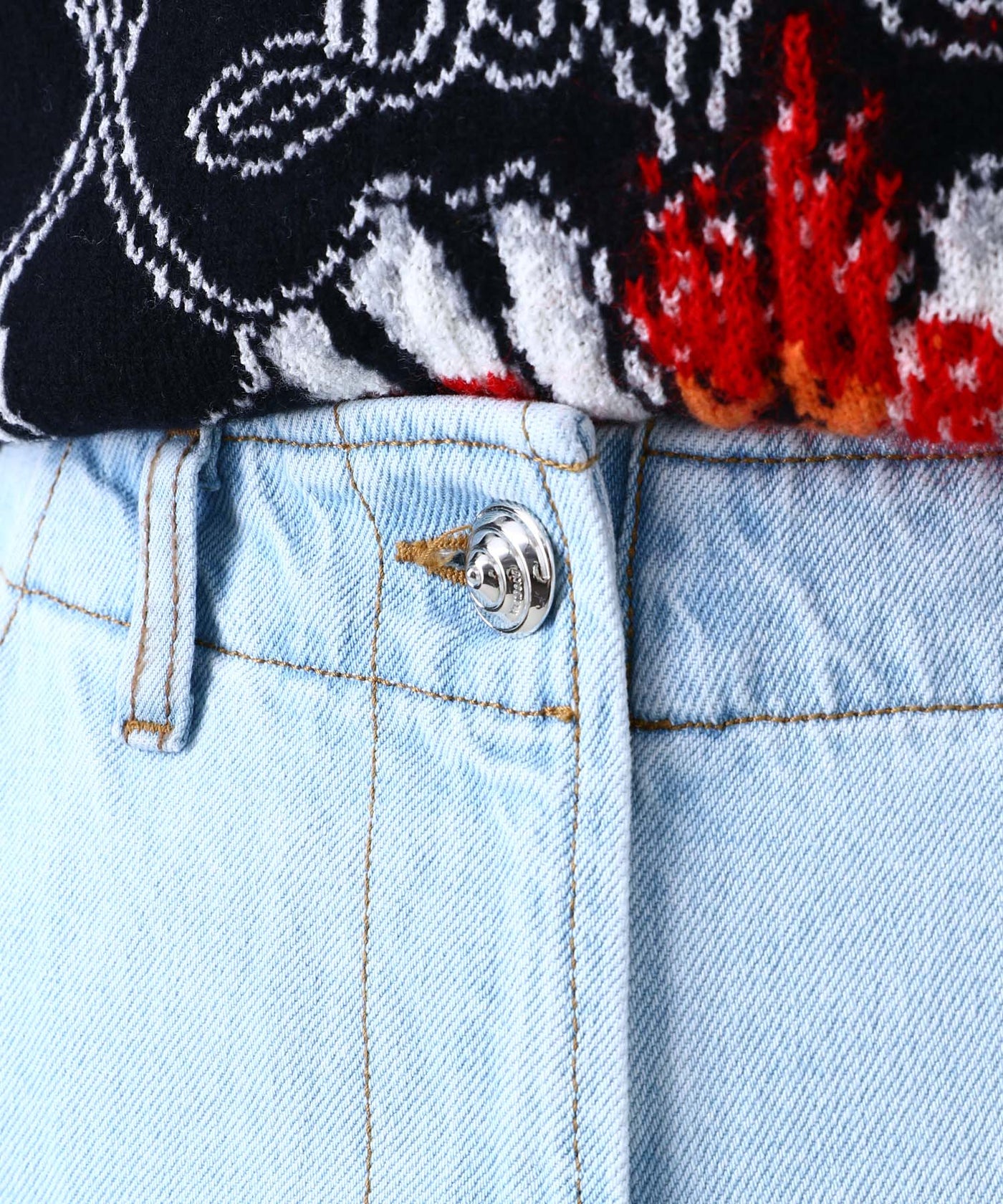 Blue Womens Washed Cargo｜ウェルダン(WE11DONE)｜Forget-me-nots 