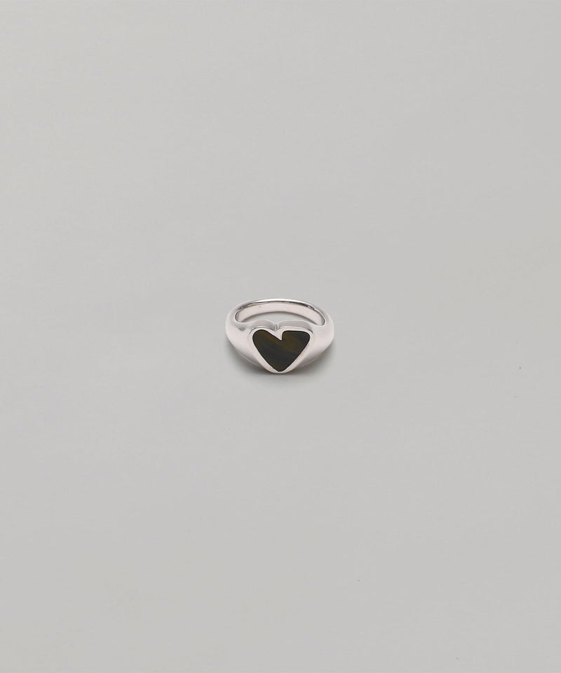 Rough Heart Pietersite Stone Ring-PREEK-Forget-me-nots Online Store