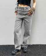 Pigment Dyeing Denim Pants-Forget-me-nots-Forget-me-nots Online Store