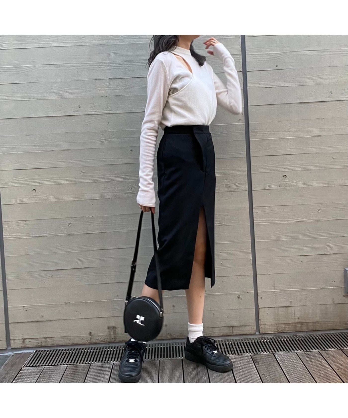 アンブッシュ(AMBUSH)｜Midi Split Skirt｜Forget-me-nots